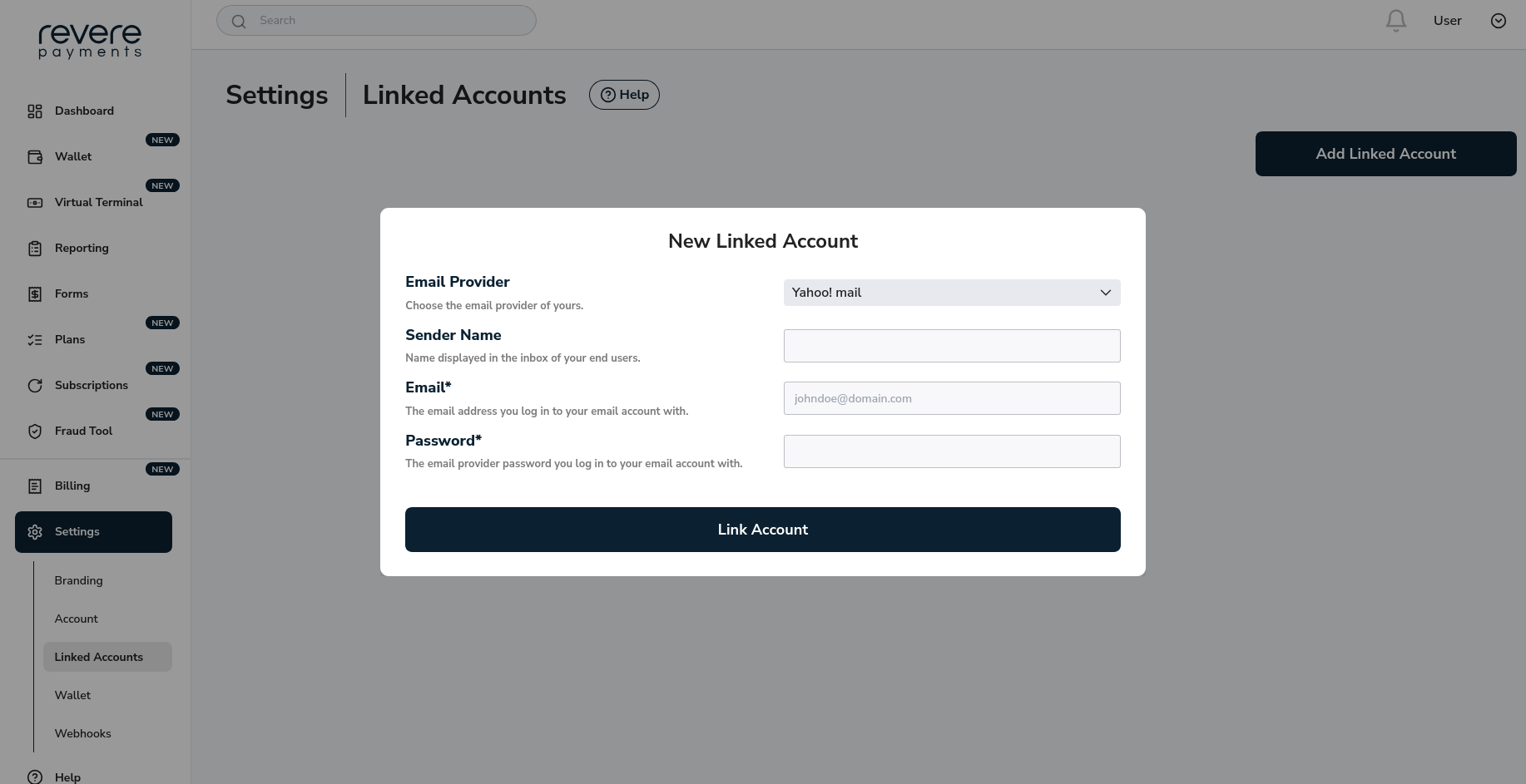 Yahoo Email Provider Linked Account Yahoo Email Provider Linked Account